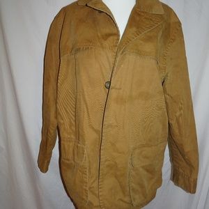 J Crew Poplin Cotton Barn Coat Hunting Jacket Large